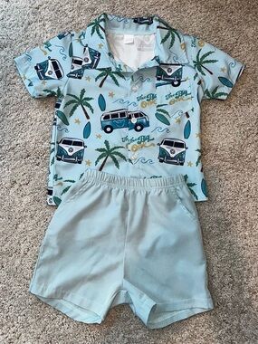 18-24 mo. Blue Shirt/Shorts Set